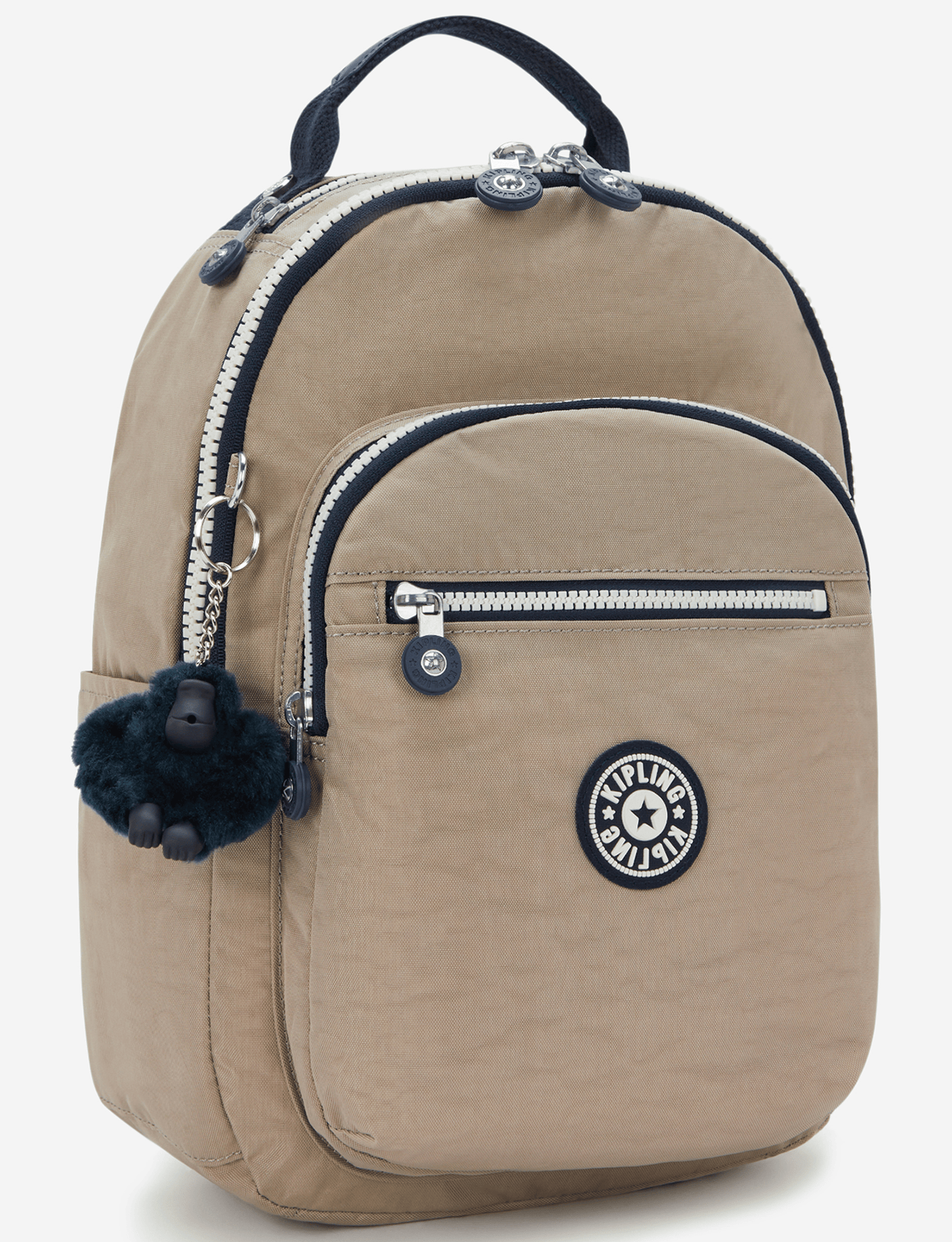 KIPLING Seoul S حقيبة ظهر صغيرة Taupe C ناعمة (مع جيب للكمبيوتر اللوحي) I4082-7ML