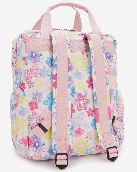 حقيبة الظهر المتوسطة Kipling Buddy Flower Stamp (مع جيب للكمبيوتر المحمول) I8692-8EM