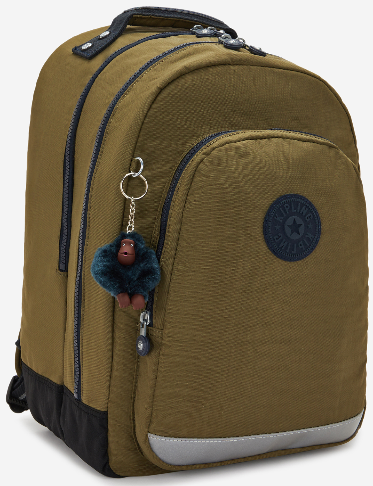 KIPLING Class Room Treasure Green حقيبة ظهر كبيرة (مع جيب للكمبيوتر المحمول) I4053-1HW