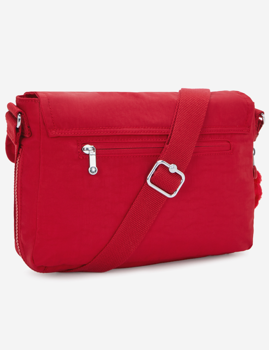 KIPLING حقيبة كروس متوسطة Dalma Ruby Red (بسحاب قابل للتوسيع) I8123-1NW