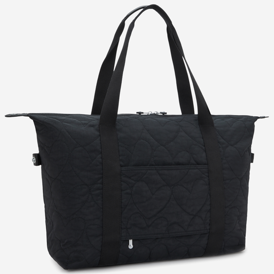 KIPLING Art M Many Hearts Bla Large tote I9857-2KN