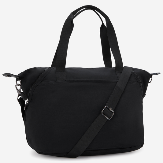 حقيبة كتف KIPLING New Art Duo Pocket Infinite Black متوسطة (مع حزام كتف قابل للإزالة) I8472-2EN