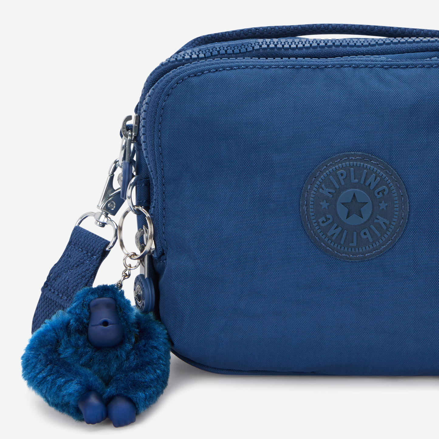 KIPLING Cahir حقيبة كروس بودي صغيرة كاجوال زرقاء (قابلة للتحويل إلى حقيبة ظهر) I8061-5PZ