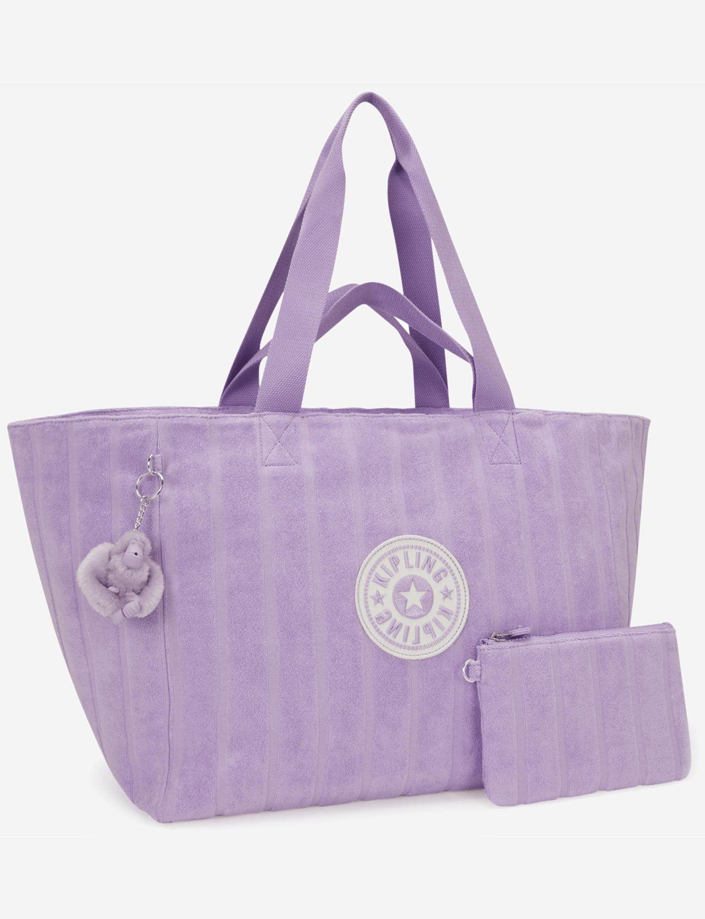 KIPLING Naomi Lilacky Towel حقيبة يد كبيرة مع جراب إضافي I8699-9HS