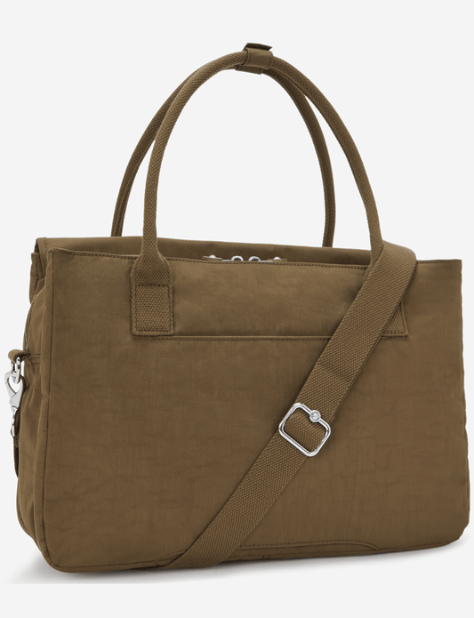 حقيبة عمل صغيرة KIPLING Superworker S Smooth Khaki (مع حزام كتف قابل للإزالة) I6134-1NA