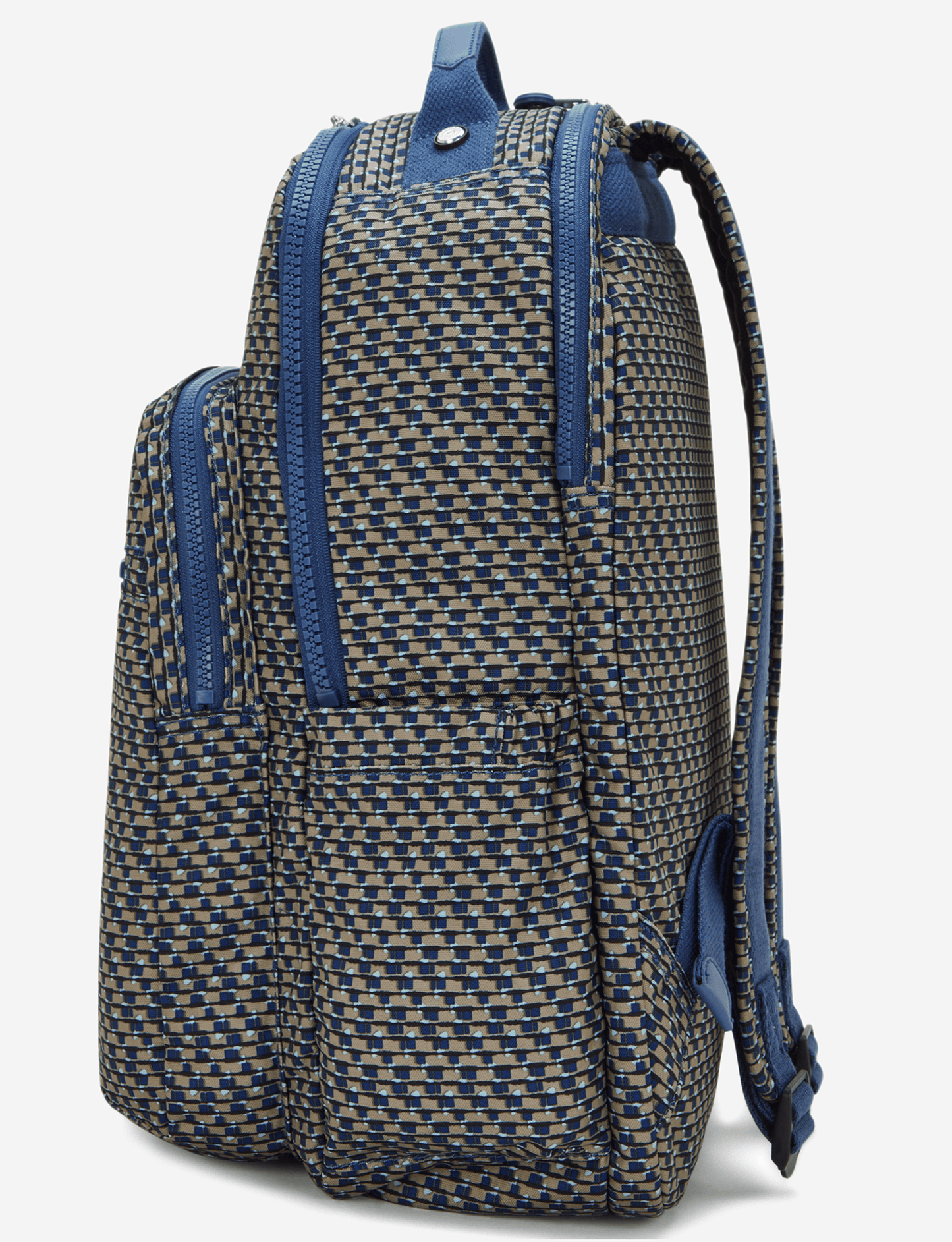 حقيبة ظهر KIPLING Seoul Lap Blue on Wire الكبيرة (مع جيب للكمبيوتر المحمول) I5674-9PC