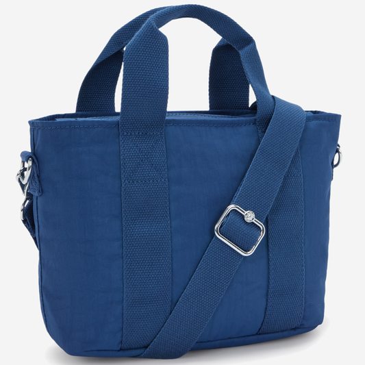 KIPLING حقيبة كتف صغيرة كاجوال زرقاء (مع حزام كتف قابل للإزالة) I7541-5PZ
