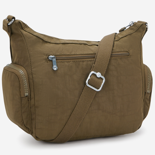 Kipling Gabbie S Smooth Khaki Medium Crossbody I2531-1NA