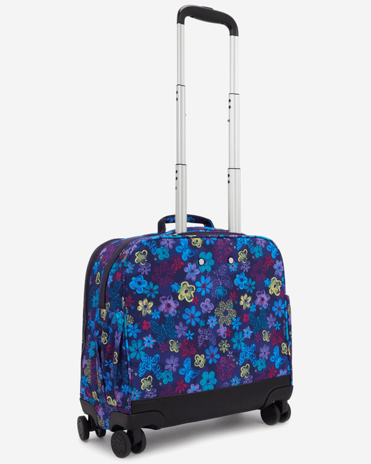 Kipling حقيبة سفر بعجلات كبيرة New Storia Dark Flwr Stamp I4847-4FM