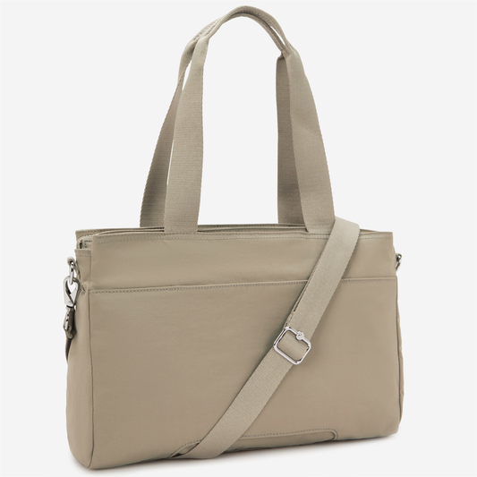 KIPLING Elysia Work S حقيبة عمل صغيرة بلون تان بوهو (مع حزام كتف قابل للإزالة) I8068-1HX