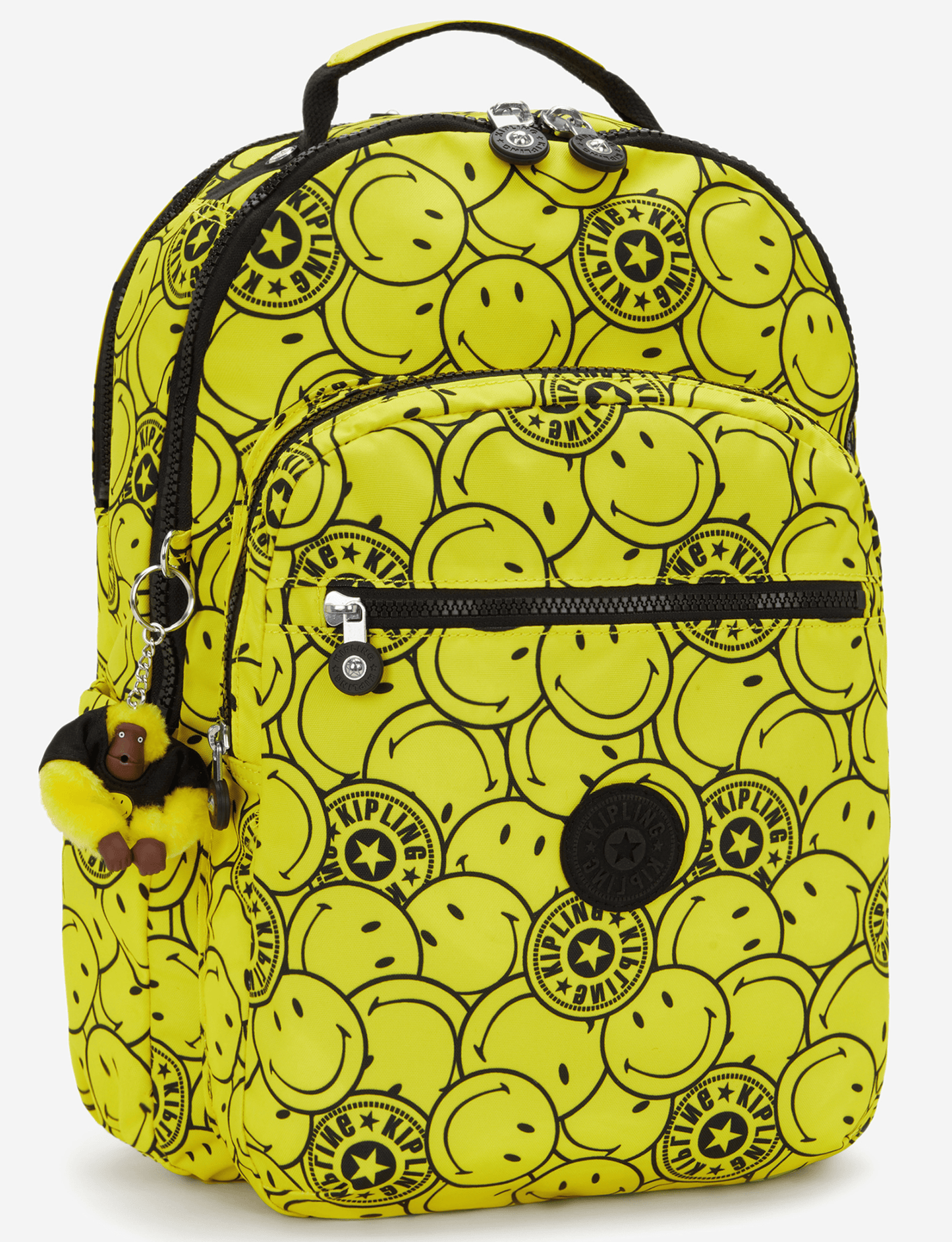 حقيبة ظهر كبيرة KIPLING Seoul Lap Yellow Fun Ball (مع جيب للابتوب) I8682-5KS