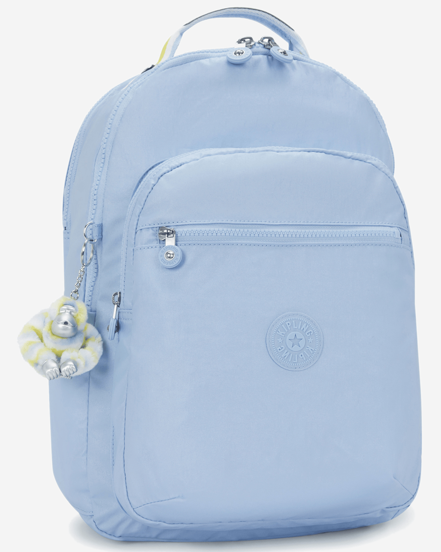 Kipling Seoul Lap Clear Sky Met حقيبة ظهر كبيرة مزودة بجيب للكمبيوتر المحمول I7135-4PA