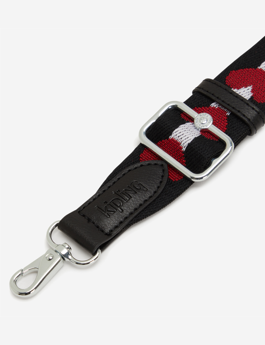 KIPLING حزام كتف أساسي أحمر قلب حزام كتف مخصص I8121-4OZ