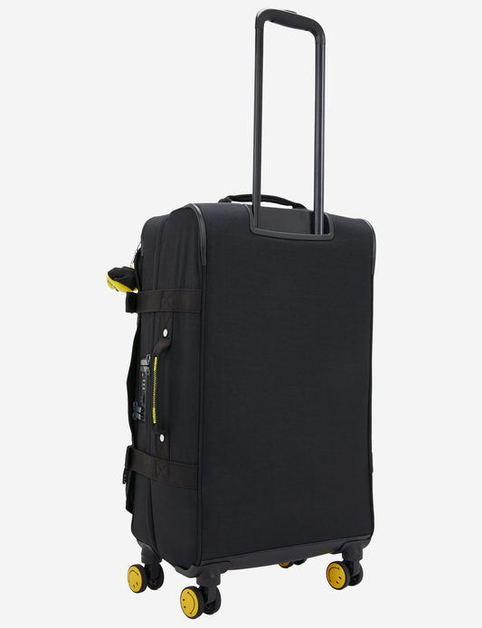 KIPLING Spontaneous M Yell Fun Black حقيبة أمتعة بعجلات متوسطة I8688-1KS