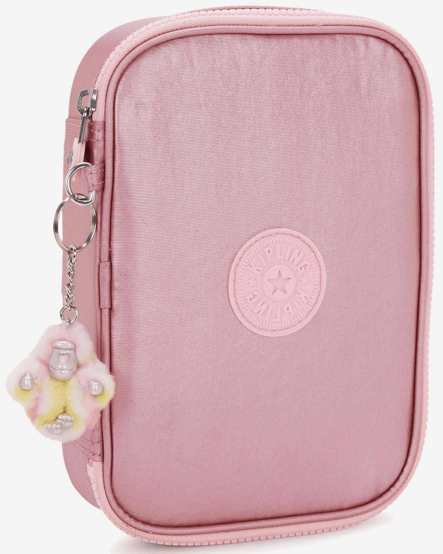 Kipling 100 Pens Bronze Pink Met حقيبة أقلام كبيرة I3624-3MD