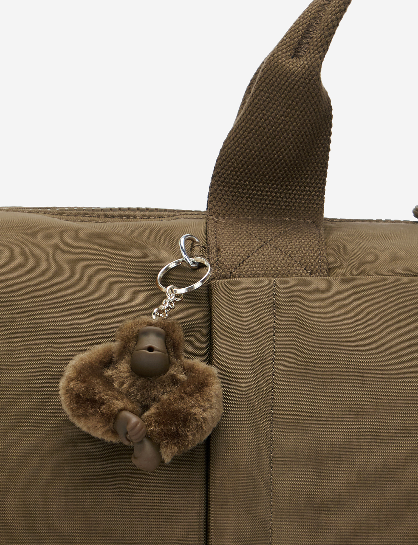 KIPLING Bori Smooth Khaki حقيبة سفر كبيرة (مع جيب ترولي وحزام كتف قابل للإزالة) I4582-1NA