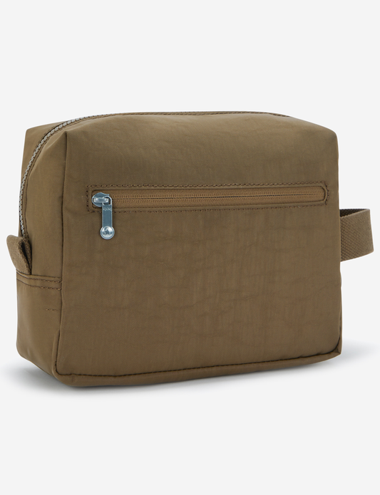 KIPLING Parac Smooth Khaki حقيبة أدوات الزينة الكبيرة I2887-1NA