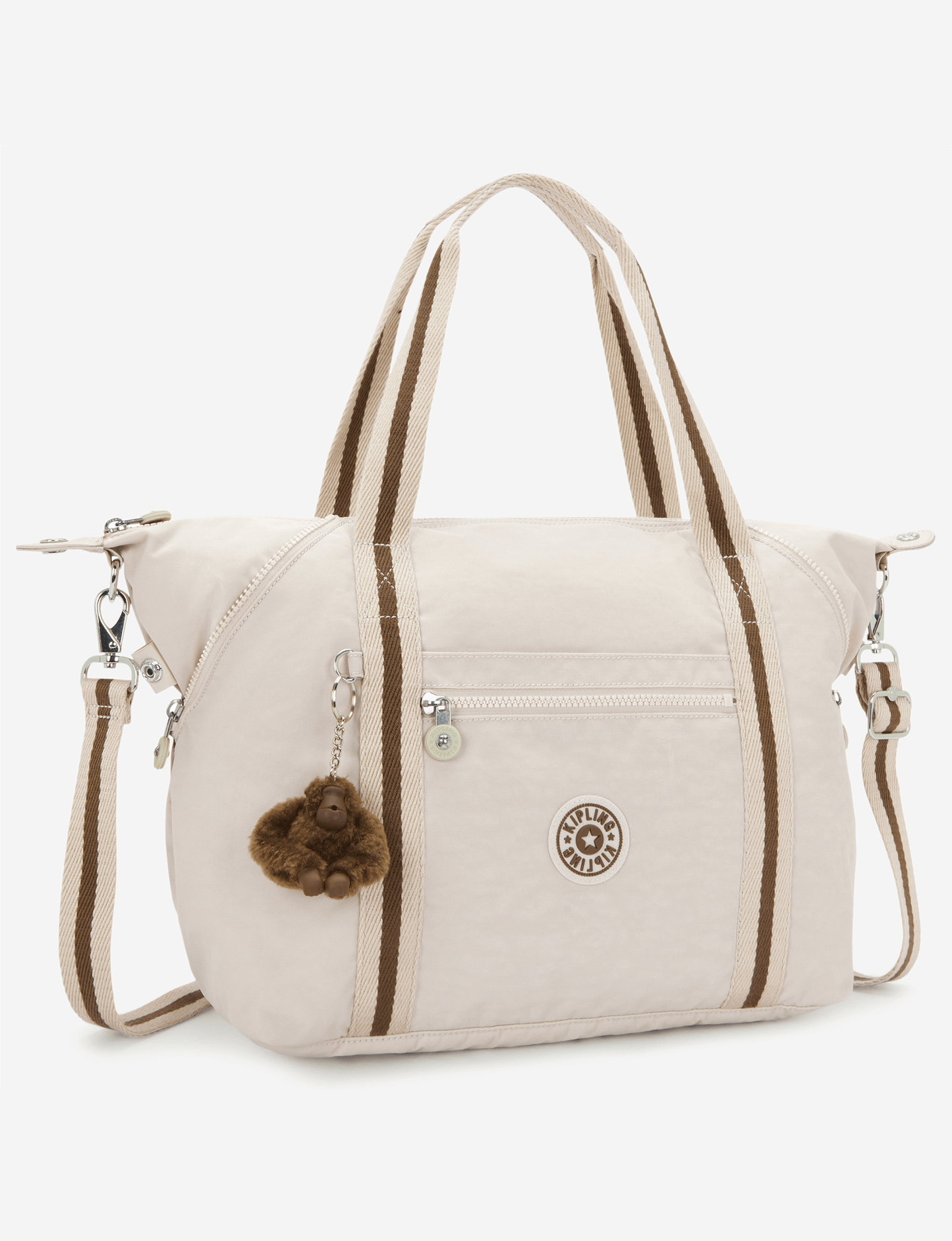 حقيبة يد متوسطة KIPLING Art Soft Sand (مع حزام كتف قابل للإزالة) 10619-9LO