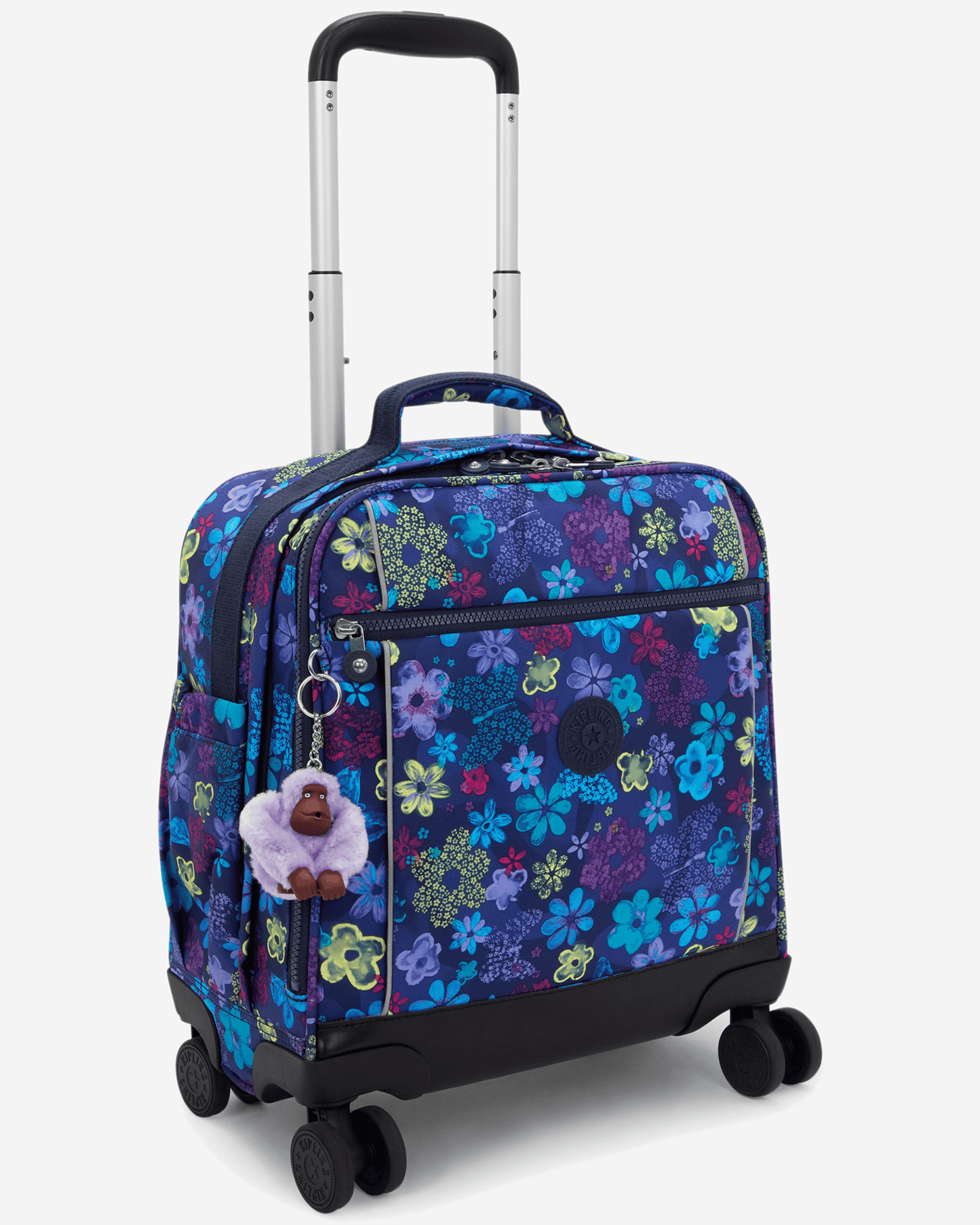 Kipling New Storia S Dark Flwr Stamp حقيبة بعجلات متوسطة I8671-4FM