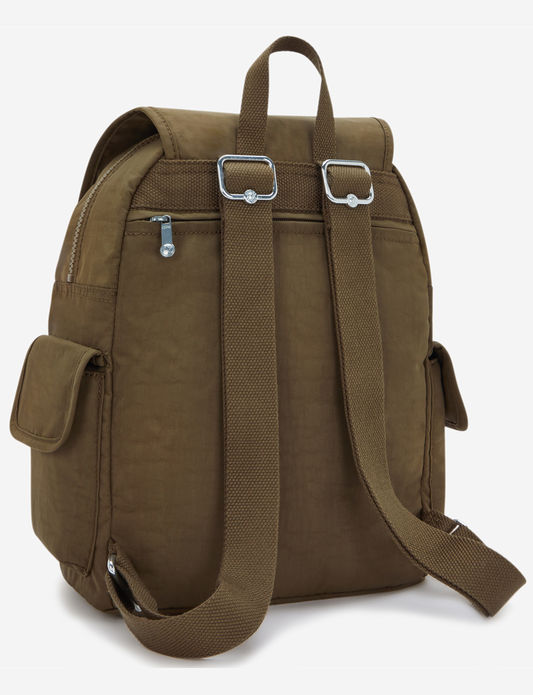KIPLING City Pack S Smooth Khaki Small backpack 15635-1NA