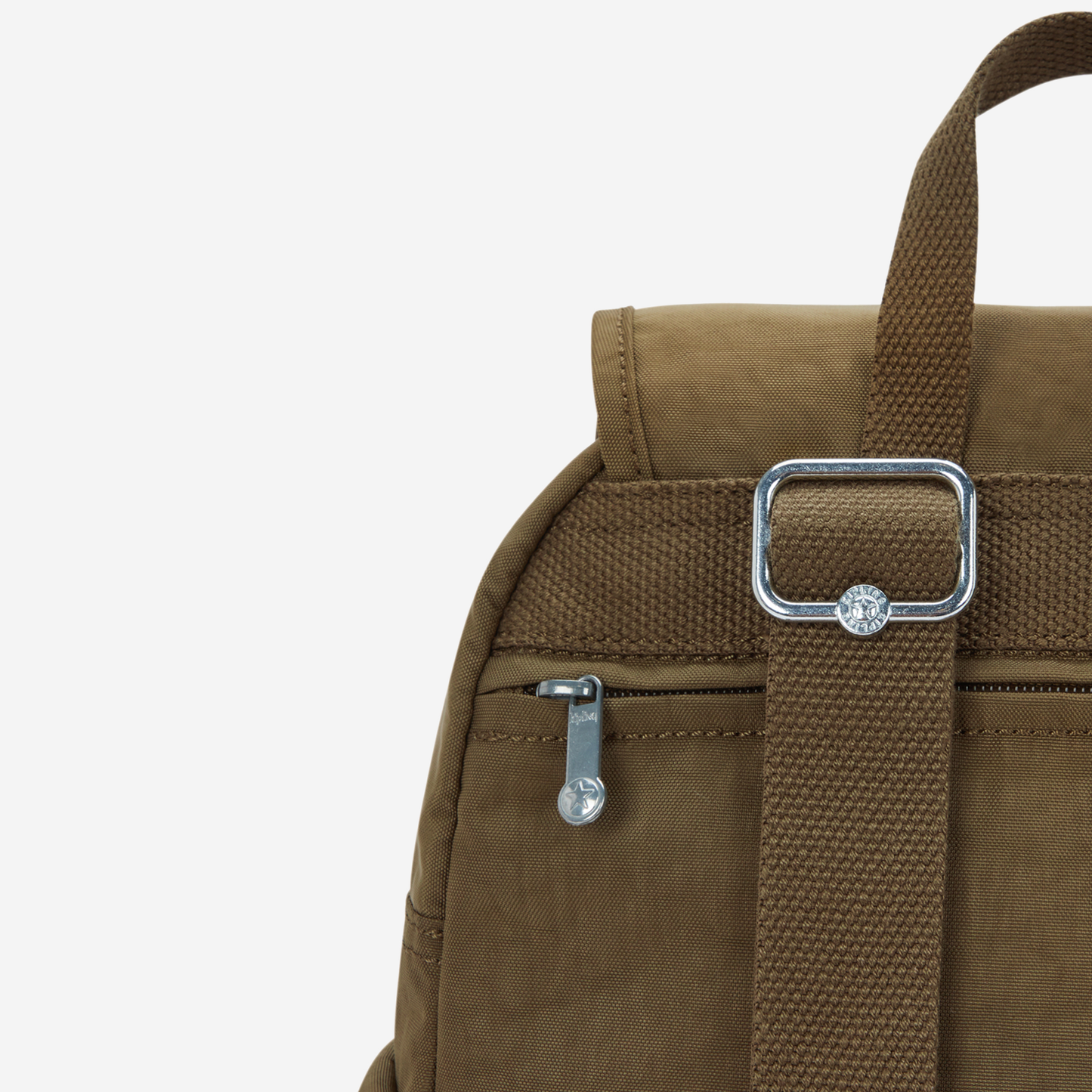 KIPLING City Pack S Smooth Khaki حقيبة ظهر صغيرة 15635-1NA