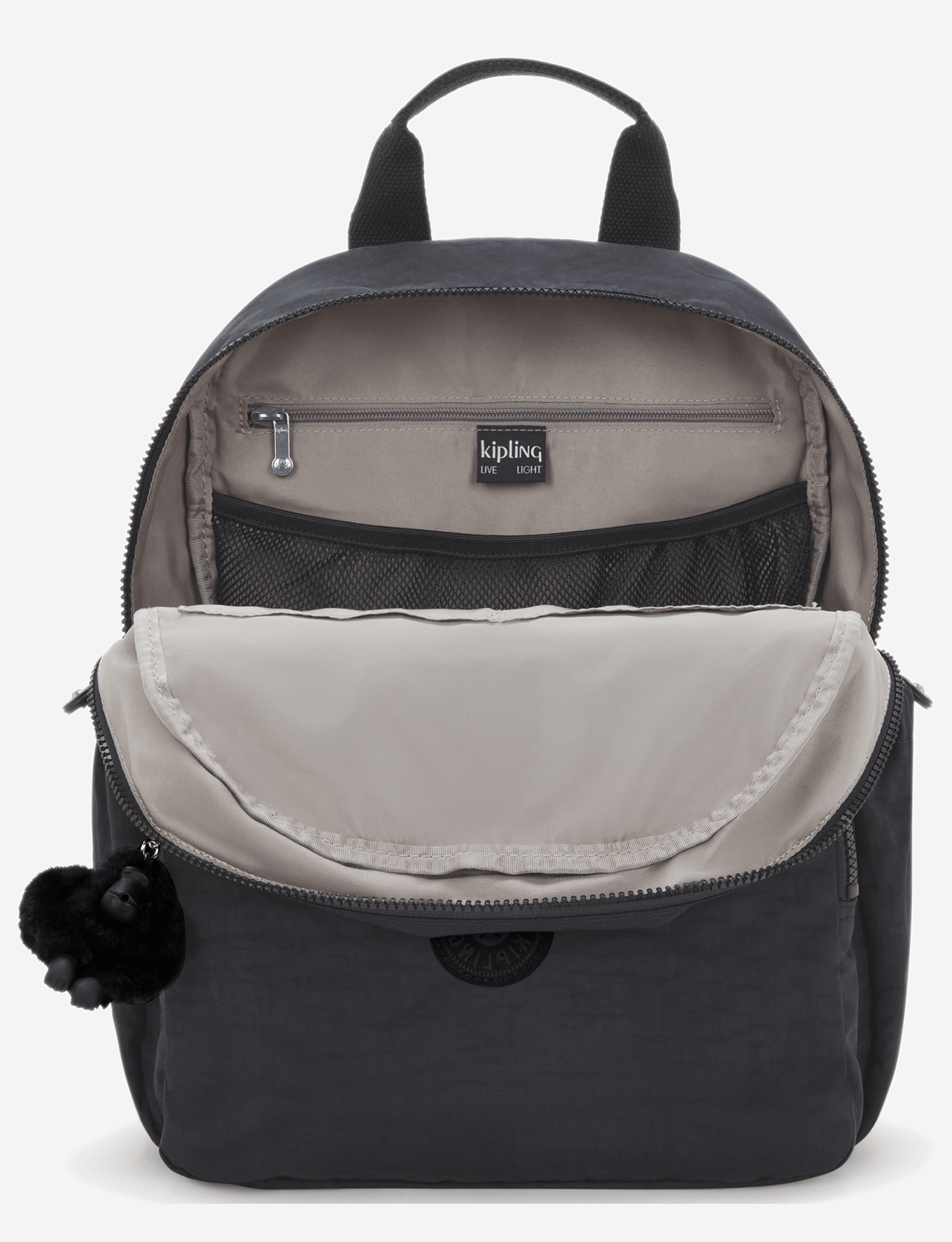 حقيبة ظهر للأطفال متوسطة الحجم طراز KIPLING Maisie باللون الأسود الداكن (مع حصيرة تغيير الحفاضات) I3339-P39