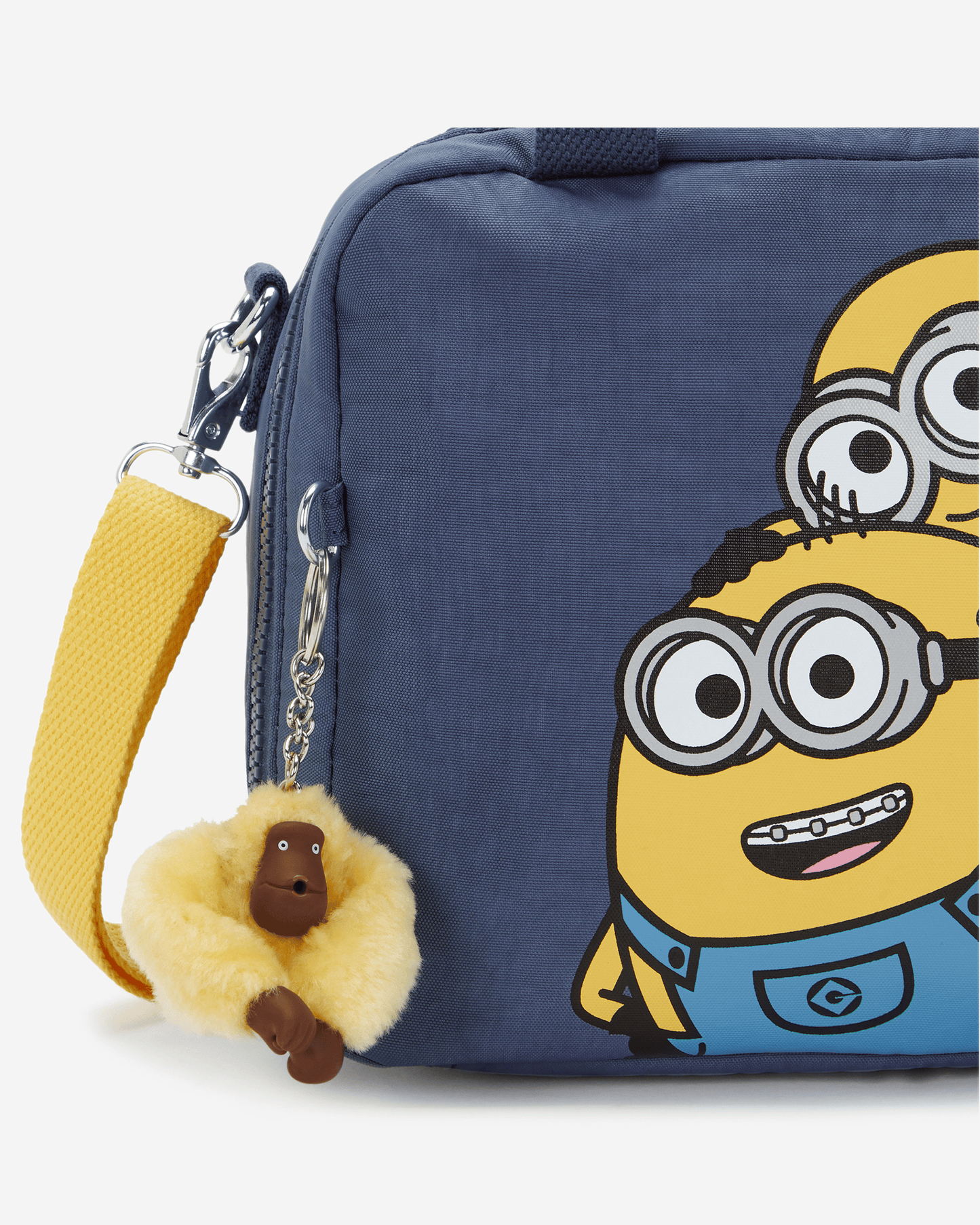 Kipling Miyo Print Dungaree Blue حقيبة غداء كبيرة مع جيب ترولي I8924-6MI