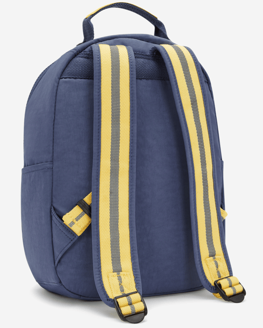 Kipling Seoul S Window Dungaree Blue Small Backpack (with Laptop Compartment) I8753-6MI
