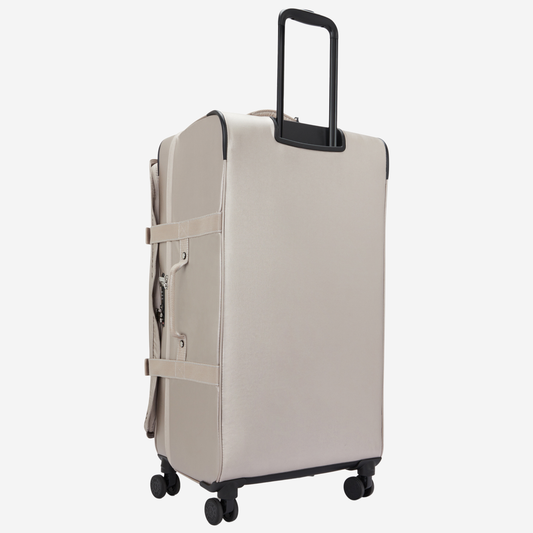 KIPLING حقيبة أمتعة بعجلات كبيرة لامعة معدنية طراز Spontaneous I7899-48I