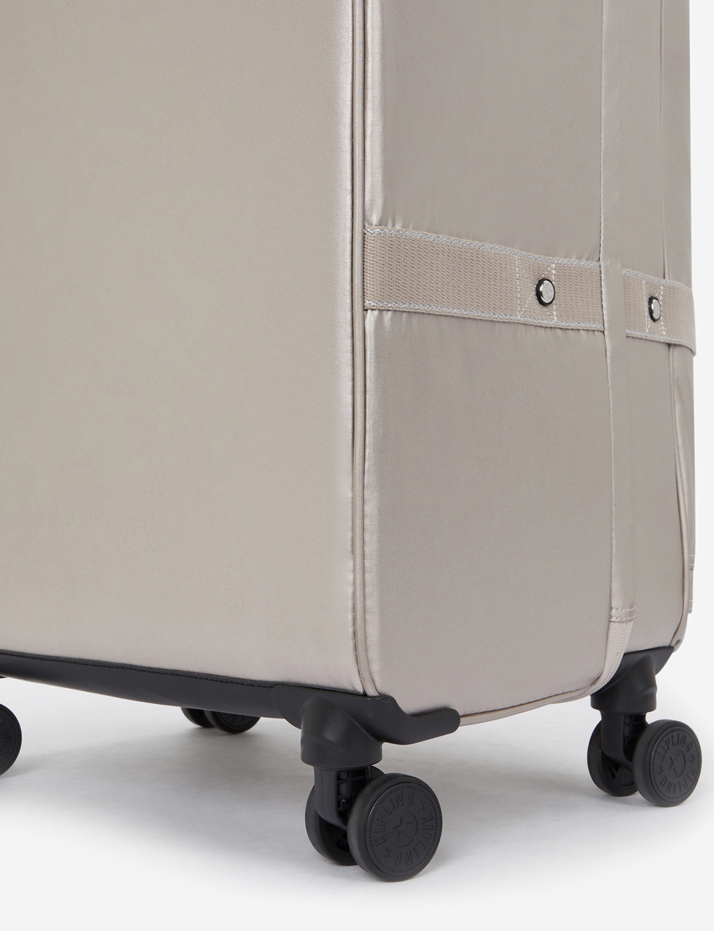 KIPLING حقيبة أمتعة بعجلات كبيرة لامعة معدنية طراز Spontaneous I7899-48I