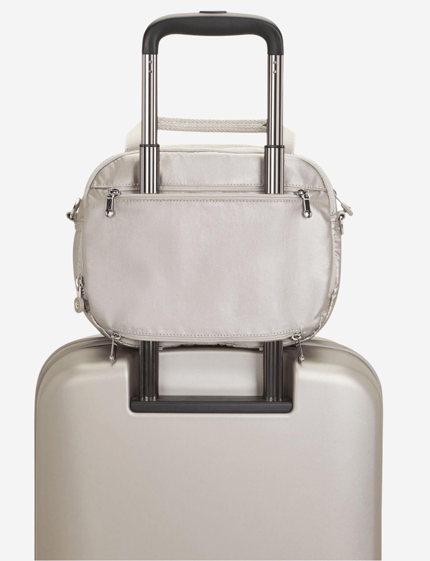 KIPLING Palmbeach حقيبة أدوات الزينة الكبيرة Metallic Glow (مع كم عربة) 25747-48I