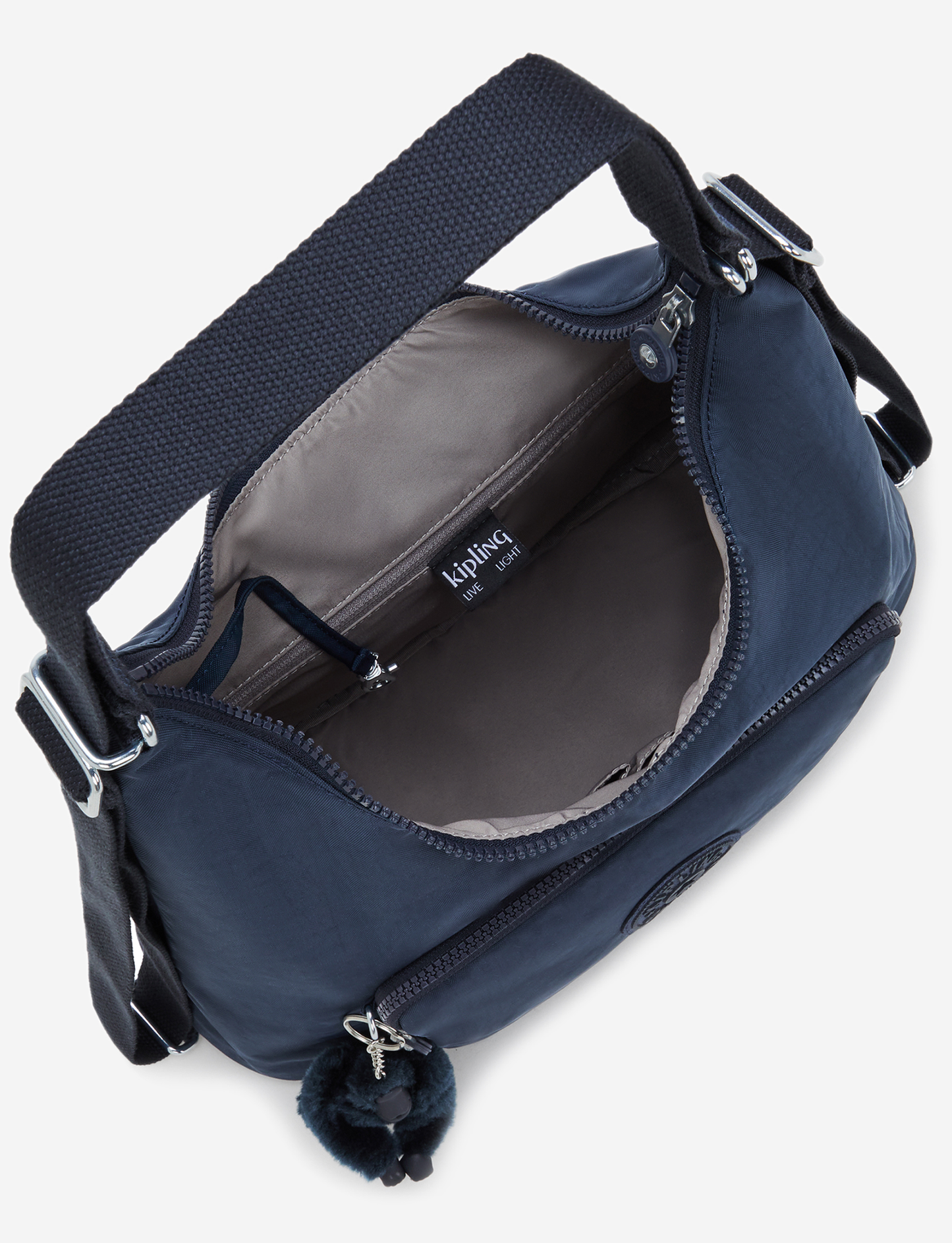 حقيبة كتف KIPLING Yenna Blue Bleu 2 متوسطة (قابلة للتحويل إلى حقيبة ظهر) I6721-96V