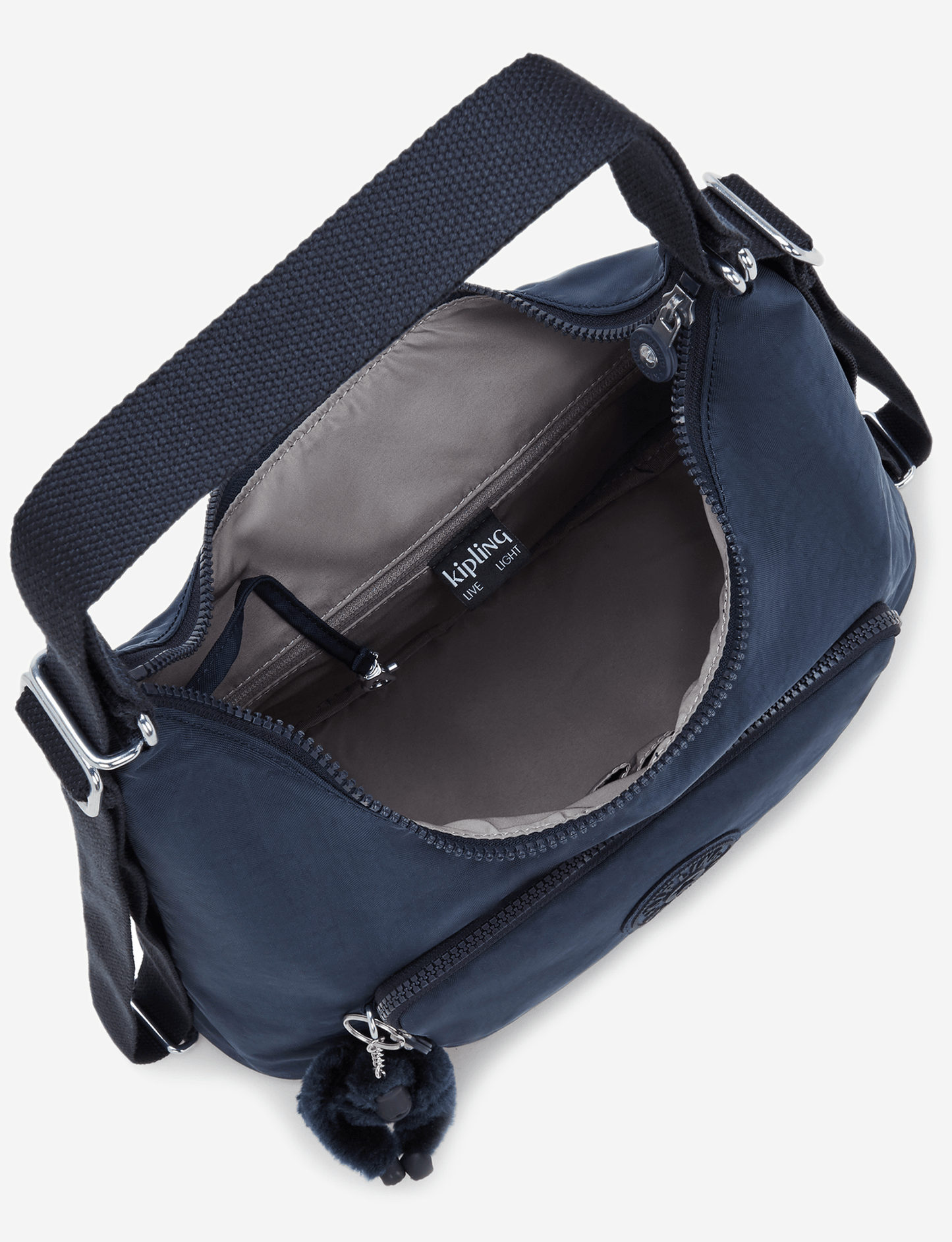 حقيبة كتف KIPLING Yenna Blue Bleu 2 متوسطة (قابلة للتحويل إلى حقيبة ظهر) I6721-96V
