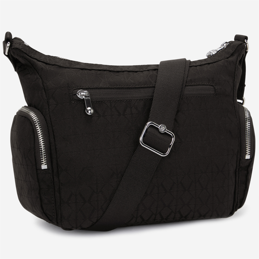 KIPLING غاب إس نوار سيغن جاكارد حقيبة كتف متوسطة I8039-4NW