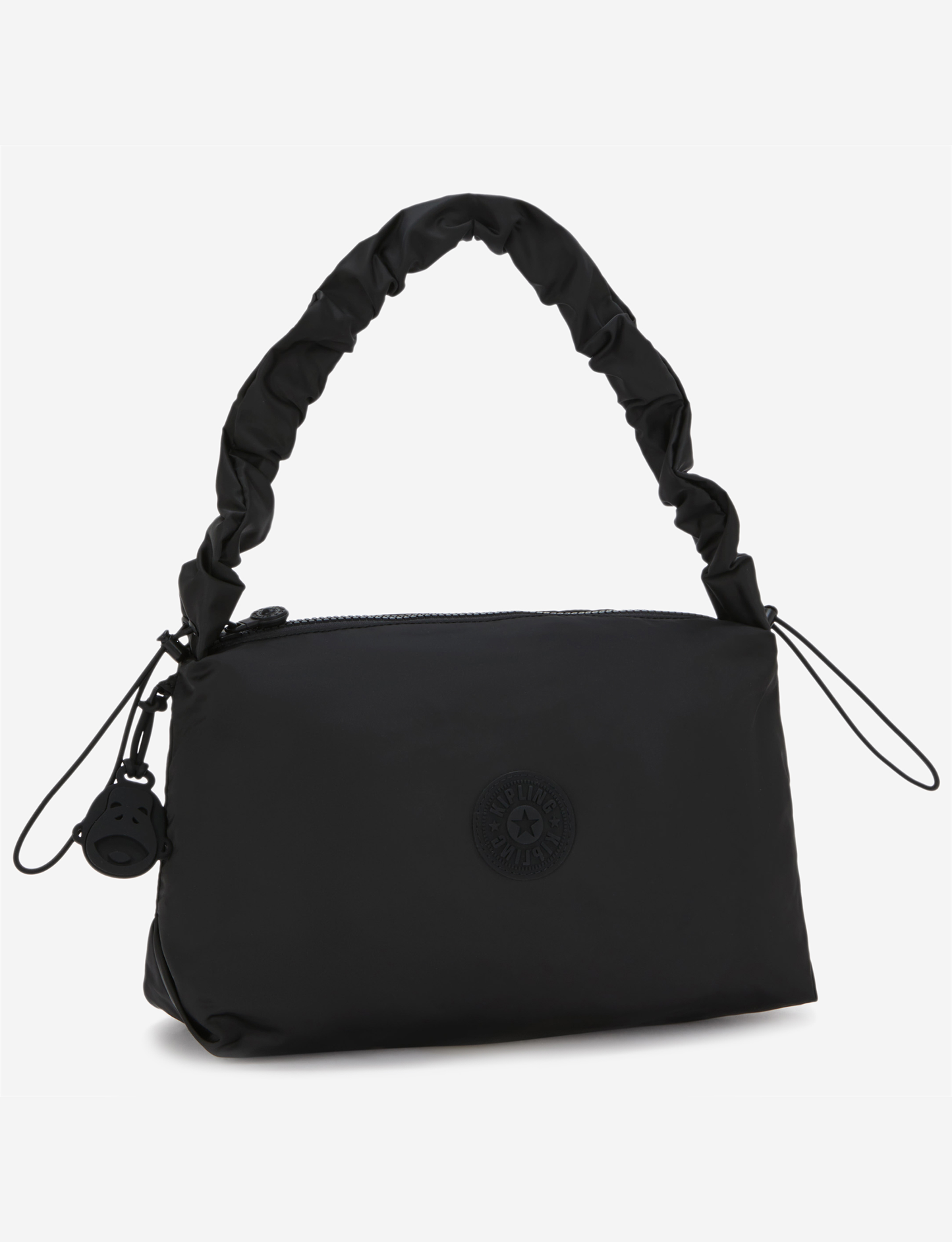 حقيبة كتف Kipling Eleni M متوسطة الحجم باللون الأسود البسيط I8118-4RZ