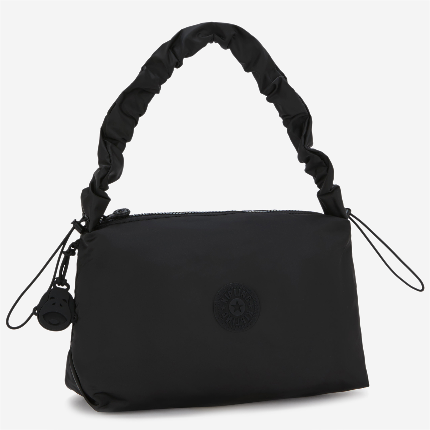 حقيبة كتف Kipling Eleni M متوسطة الحجم باللون الأسود البسيط I8118-4RZ