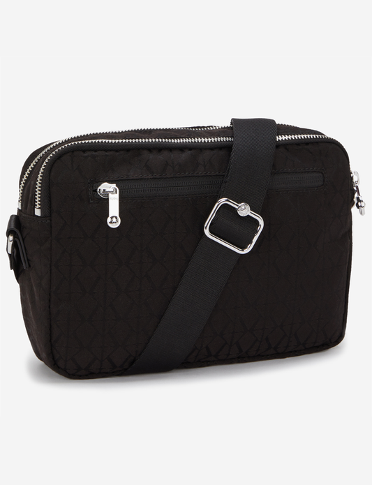 KIPLING Abanu M Noir Sign Jq حقيبة كروس متوسطة I8024-4NW