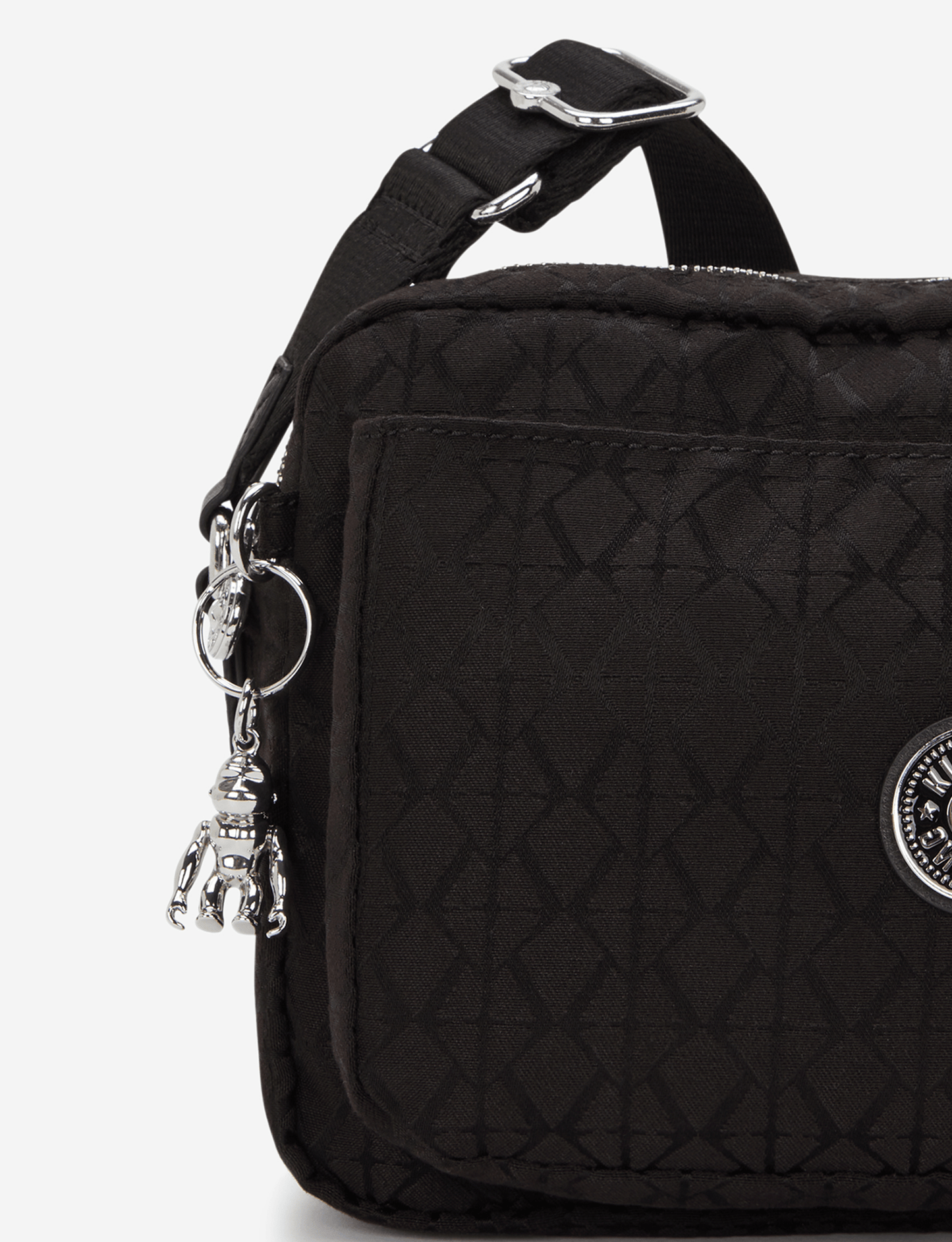 KIPLING Abanu M Noir Sign Jq حقيبة كروس متوسطة I8024-4NW