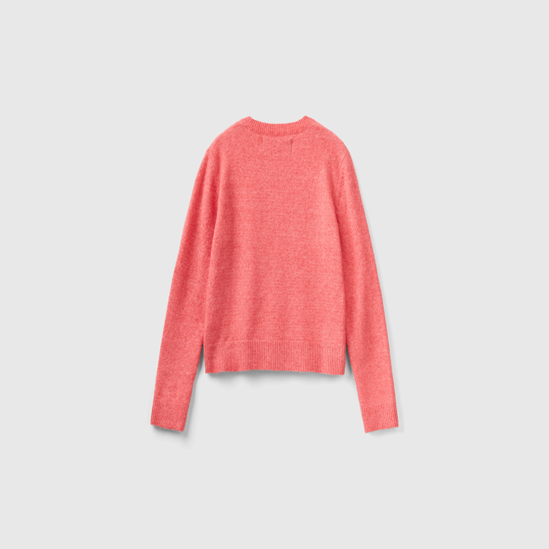 سترة مرتفعة من مزيج الصوف