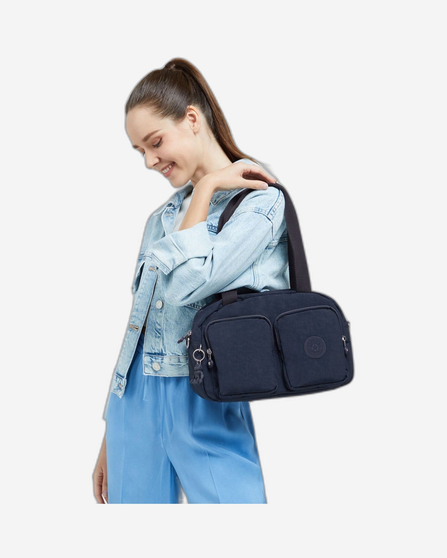 حقيبة كتف متوسطة الحجم من كيبلينج كول ديفيا بلو بلو 2 C2I2849-96V