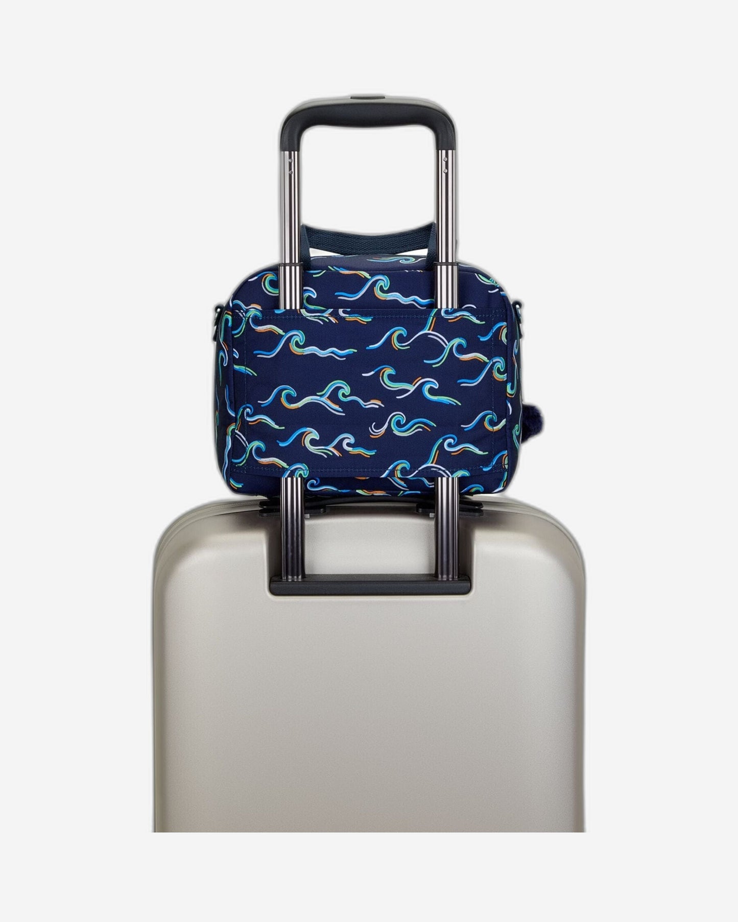 حقيبة غداء كيبلينج مييو كبيرة بطبعة محيطية مرحة مع جراب عربة C2I2989-W92