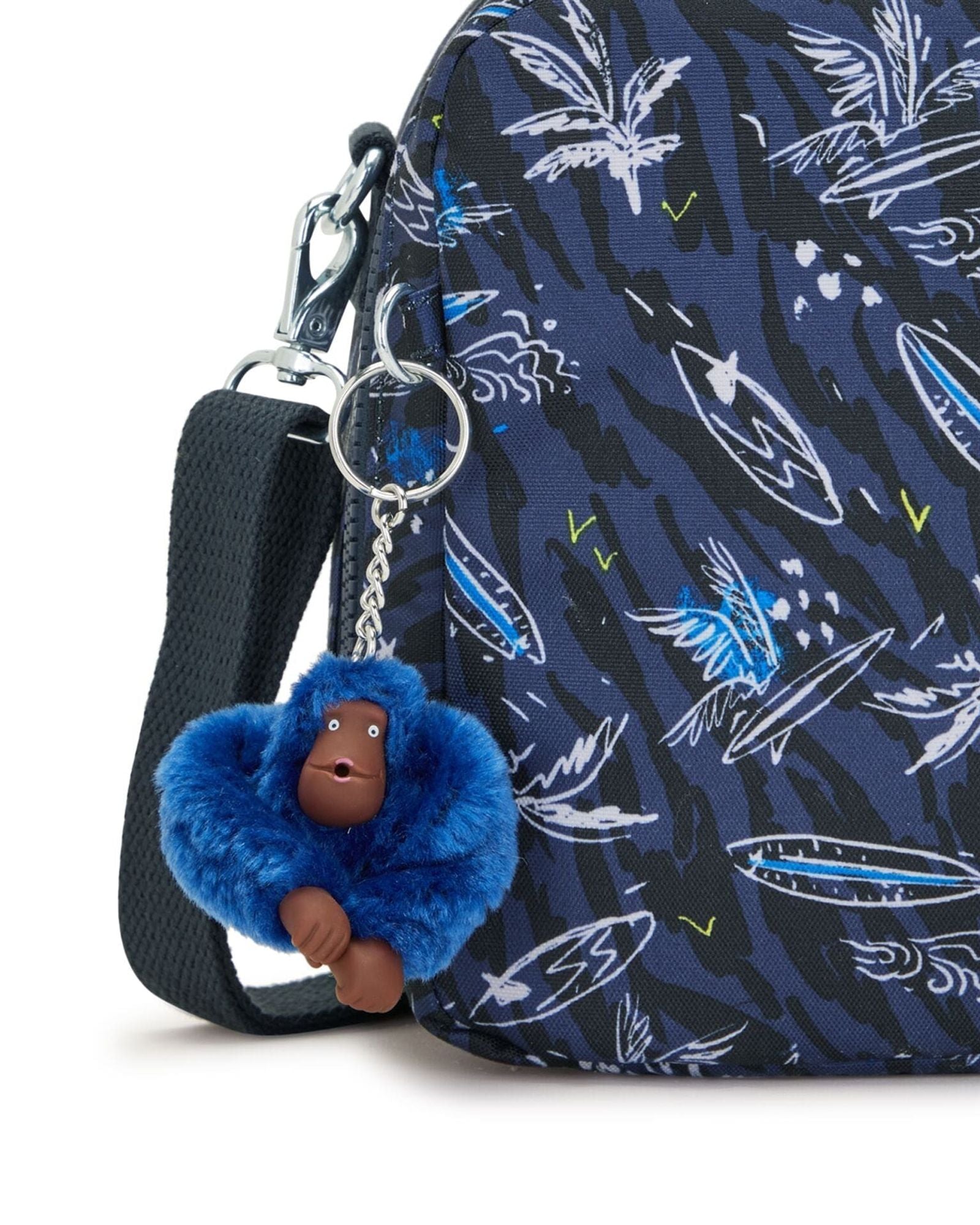 حقيبة غداء كبيرة Kipling Miyo Surf Sea Print مع جراب عربة C2I2989-Y70