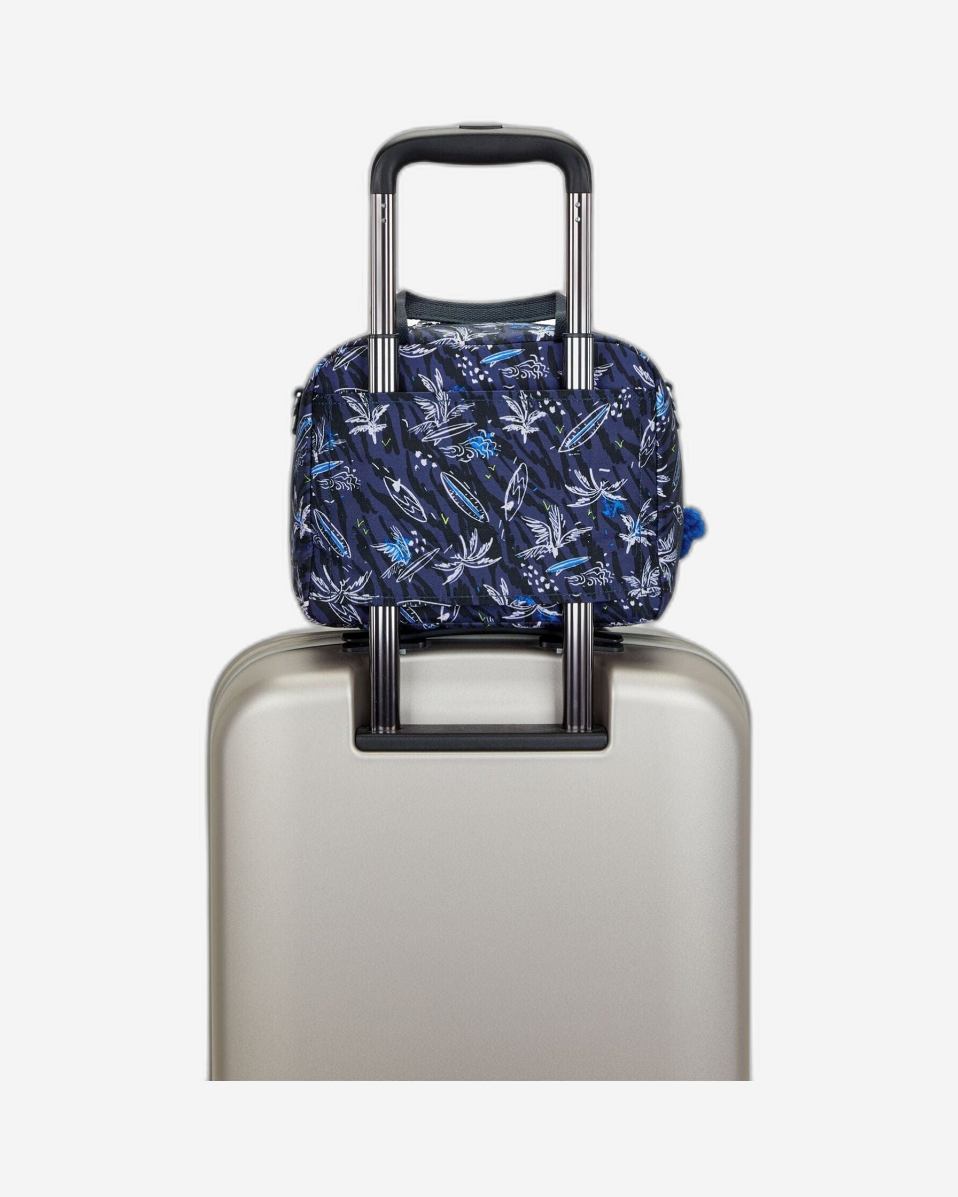حقيبة غداء كبيرة Kipling Miyo Surf Sea Print مع جراب عربة C2I2989-Y70