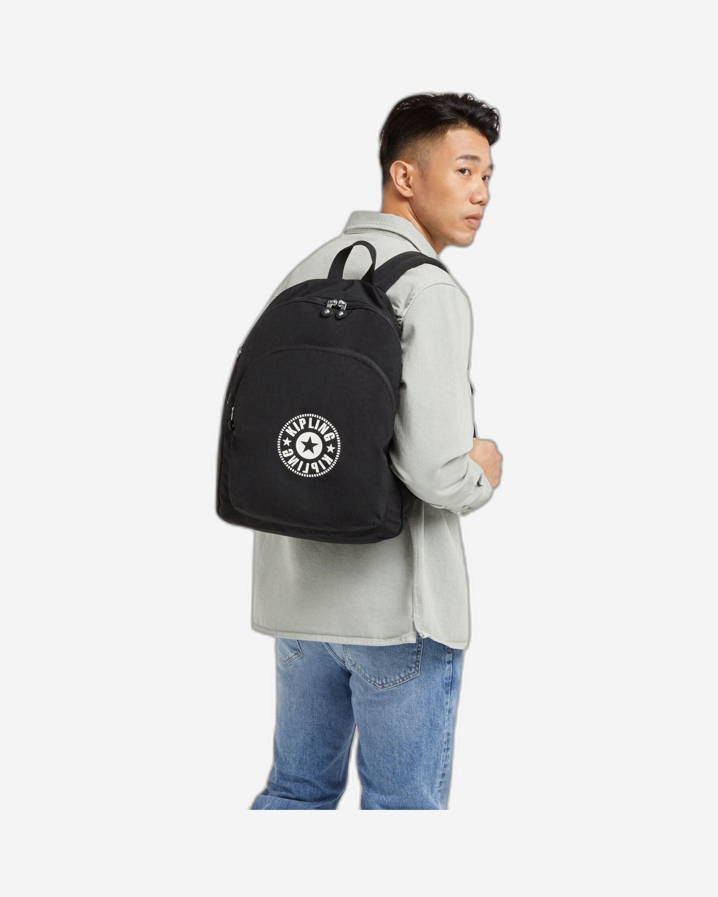 حقيبة ظهر كيبلينج كورتيس إل سوداء خفيفة كبيرة C2I6521-TL4