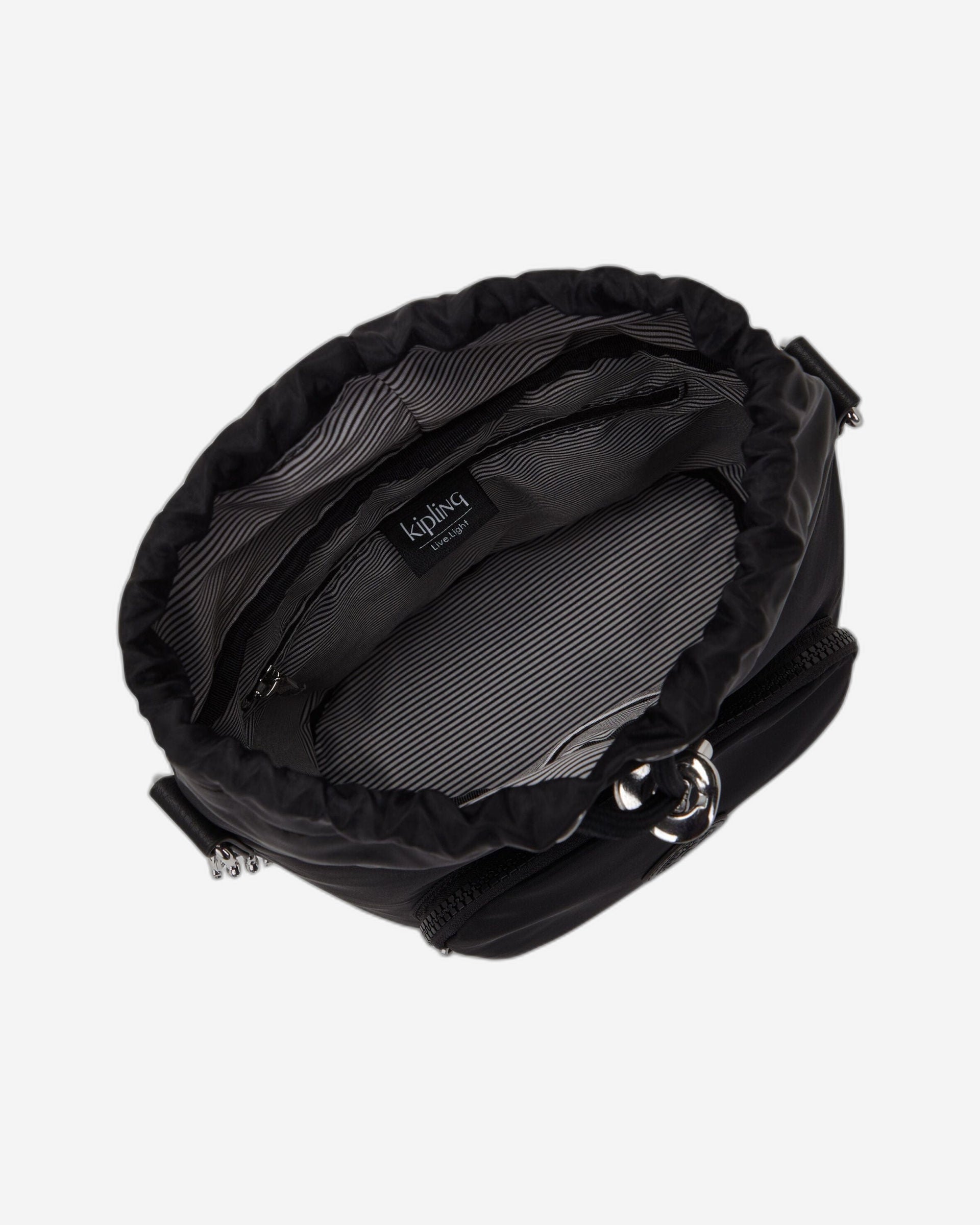 حقيبة كتف متوسطة الحجم من كيبلينج كايلا باكا، لون أسود، C2I6621-79S