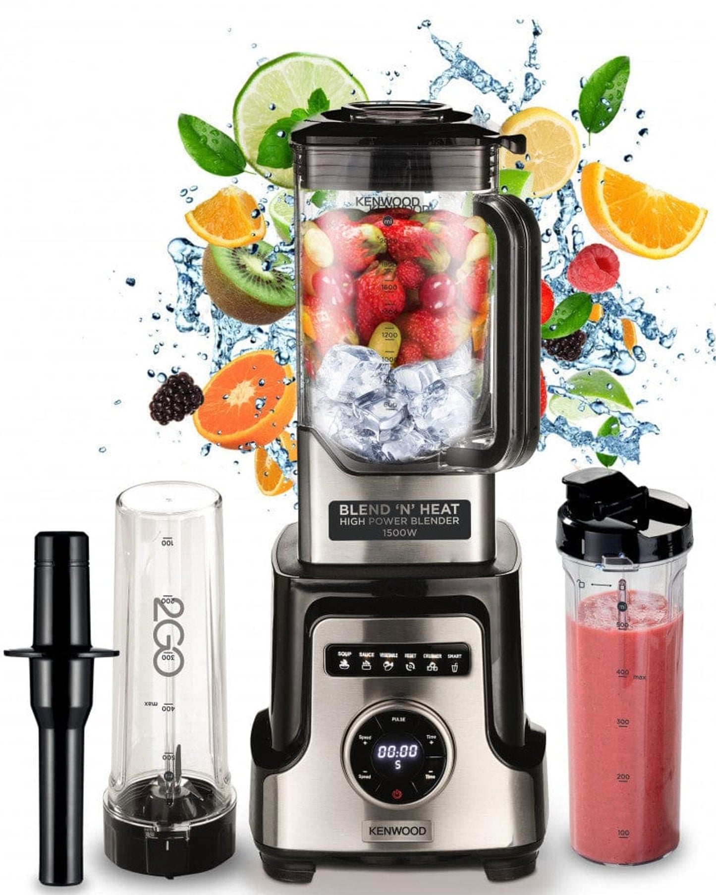 خلاط كينوود Blend N Heat بقوة ممتازة وتحكم متعدد السرعات