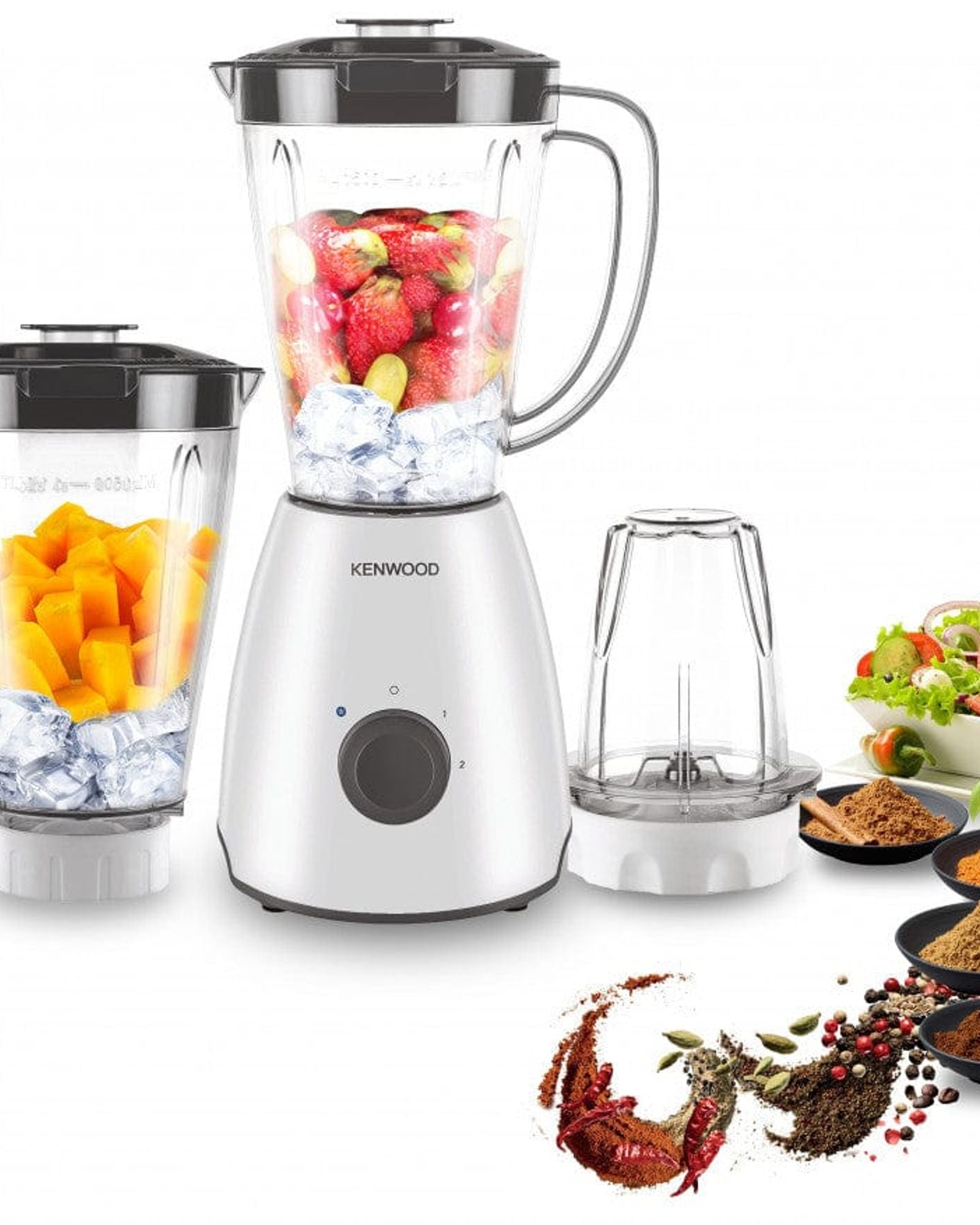 خلاط كينوود سعة 1.5 لتر مع وعاء إضافي