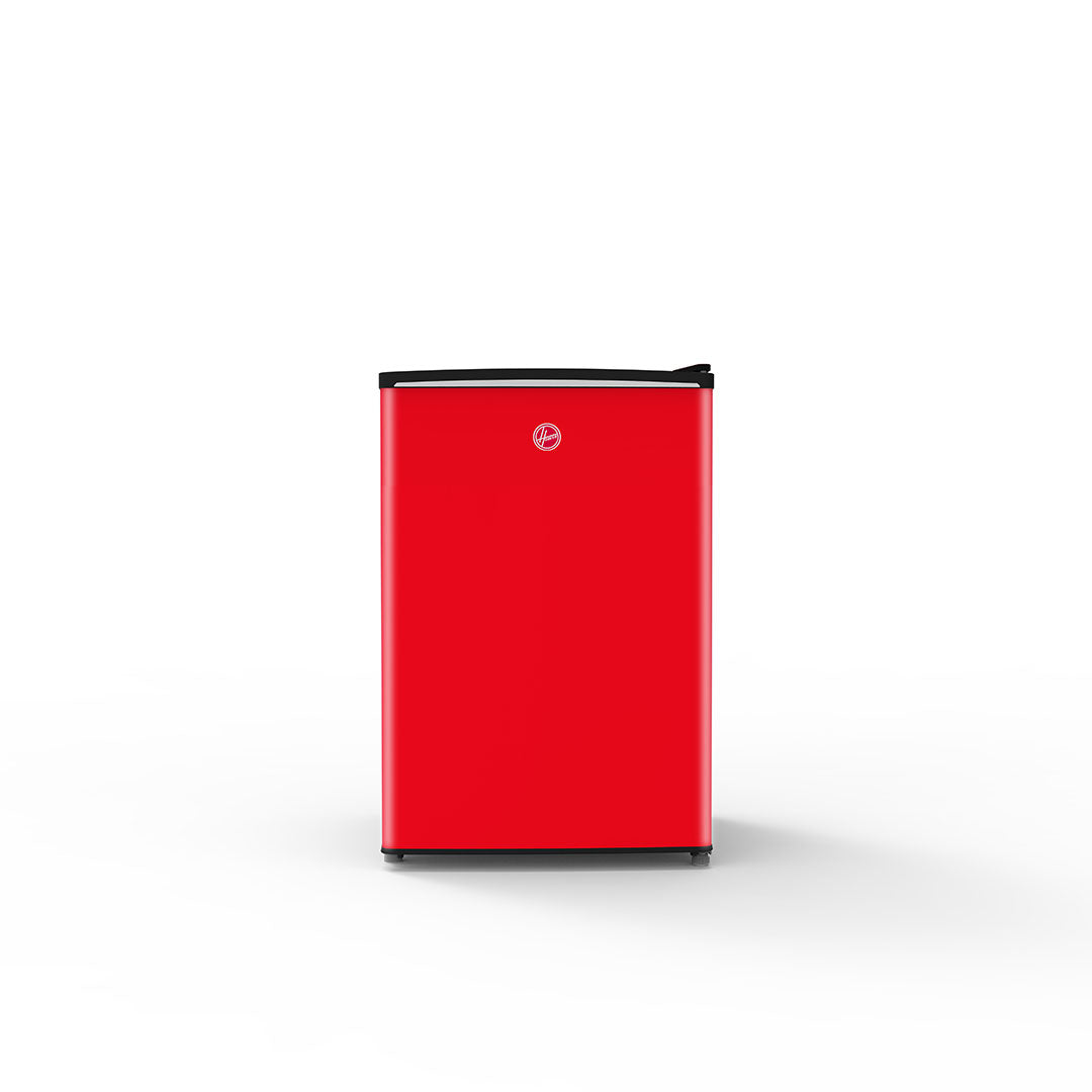 ثلاجة هوفر المدمجة ذات الباب الواحد سعة 92 لترًا مع حجرة تجميد - تحكم ميكانيكي، منظم حرارة قابل للتعديل، رف واحد قابل للإزالة، خاصية إزالة الجليد، ضمان لمدة عام، لون أحمر - HSD-K92-R