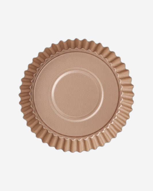 صينية خبز ترامونتينا برازيل المصنوعة من الألومنيوم، مطلية من الداخل والخارج بطبقة ستارفلون ماكس غير لاصقة، لون أحمر، 24 سم، 1.4 لتر