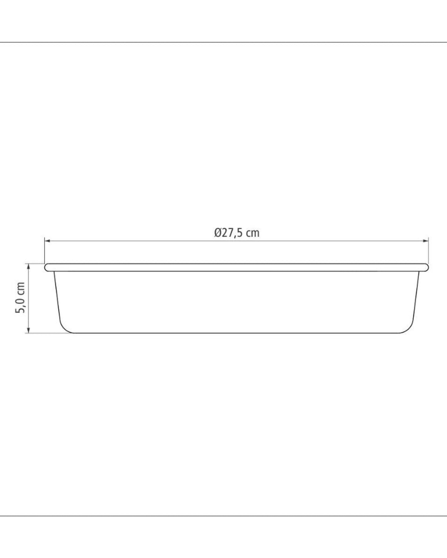 صينية خبز دائرية من الألومنيوم من ترامونتينا برازيل، مطلية من الداخل والخارج بطبقة ستارفلون ماكس غير لاصقة، لون جرافيت، 26 سم، 2.4 لتر